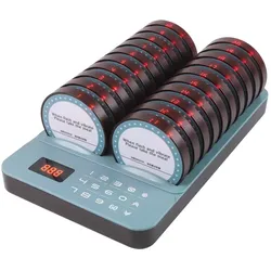 Restaurant-Rufsystem / Beeper / Pager Schwarz, 20 Zifferblätter, 300 m Reichweite