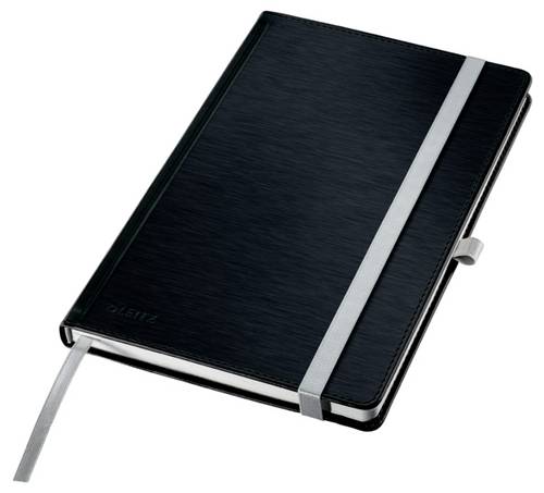 Leitz 44521094 Notizblock blanko Satin Schwarz 80 Blatt DIN A5
