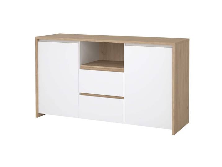 Sideboard mit Schublade weiß - Jackson Hickory 149 cm - NEXT