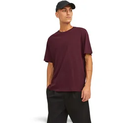 Jack & Jones T-Shirt in Royalrot mit klassischem Rundhals-XXL