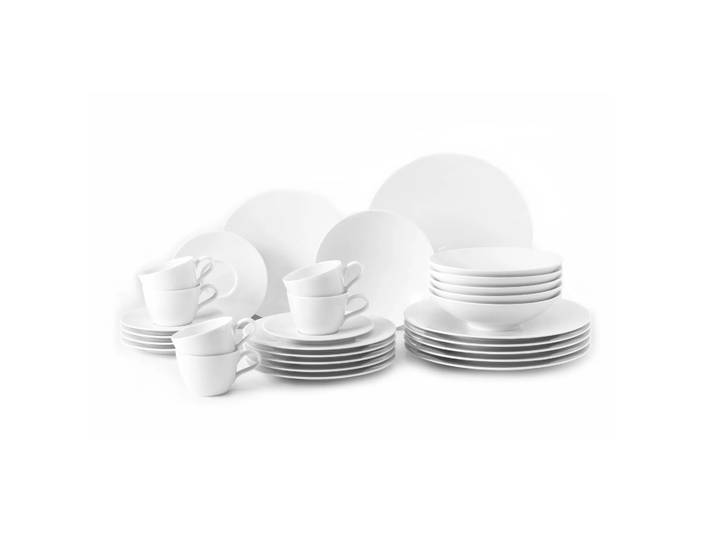 Seltmann Weiden Service de table Life 30 pièces Blanc