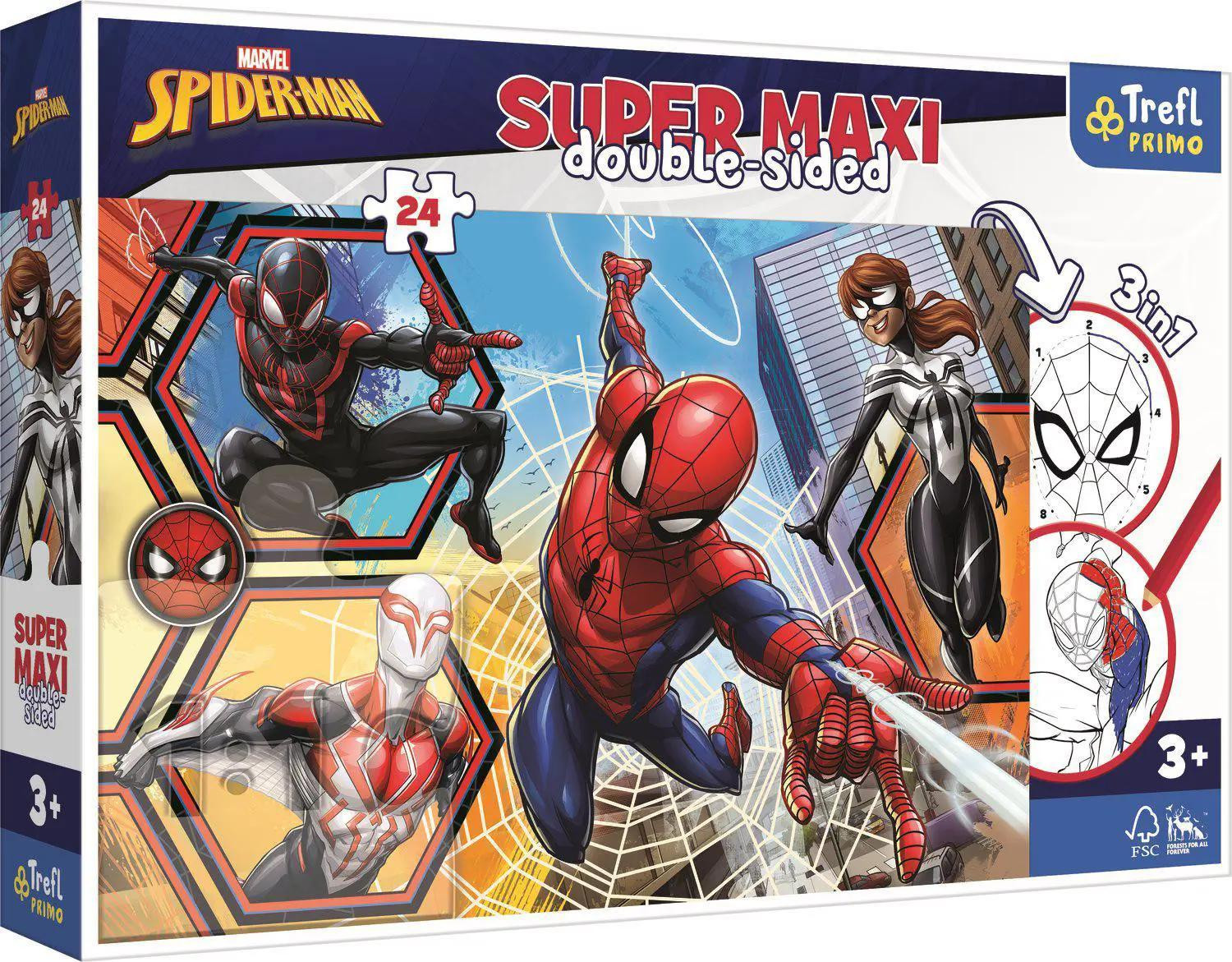 Trefl Puzzel 24 SuperMaxi Spider-Man: Race to Action