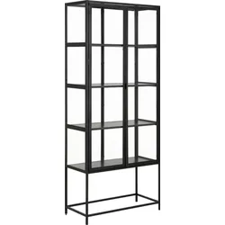 Vitrine Seaford Metall Schwarz