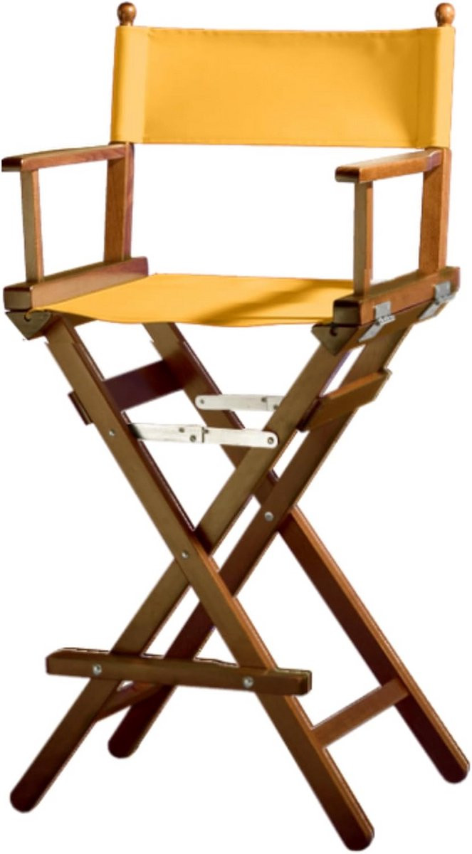 Inklapbare Houten Regisseursstoel Hoog Model voor Make-up en Kappers