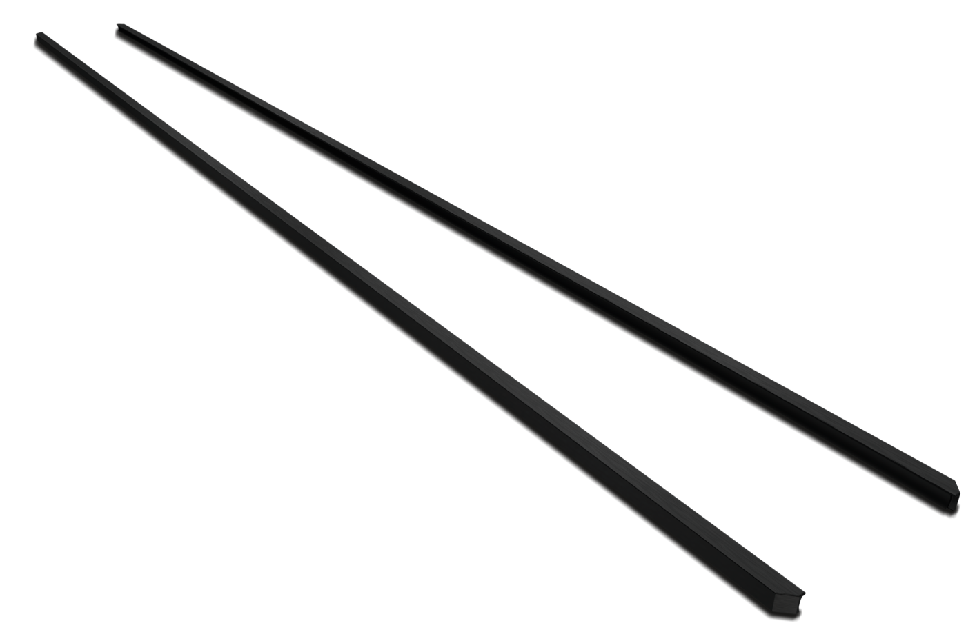 Miele KMSL520 Nachrüstbare Seitenleisten 2 Stück (Schwarz) 12334700
