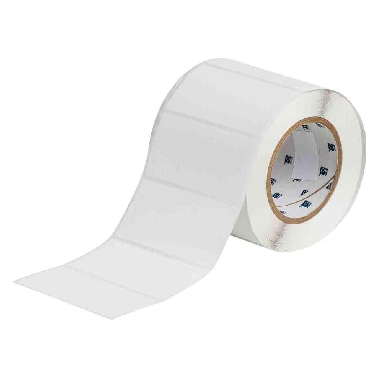 Brady THT-55-408-1, Papier, Weiss, 101.60 x 50.80 mm, wiederablösbar (1000 E.) (106.68 mm) (THT-55-403-1)