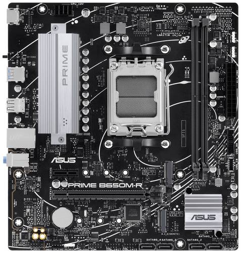 Asus PRIME B650M-R Mainboard Sockel (PC) AMD AM5 Formfaktor (Details) Micro-ATX Mainboard-Chipsatz AMD B650