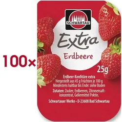 Schwartau 100er-Pack Konfitüre »Erdbeer-Konfitüre Extra« 25 g