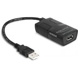 Delock Isolator (USB-A, USB-A), USB Adapter, Schwarz