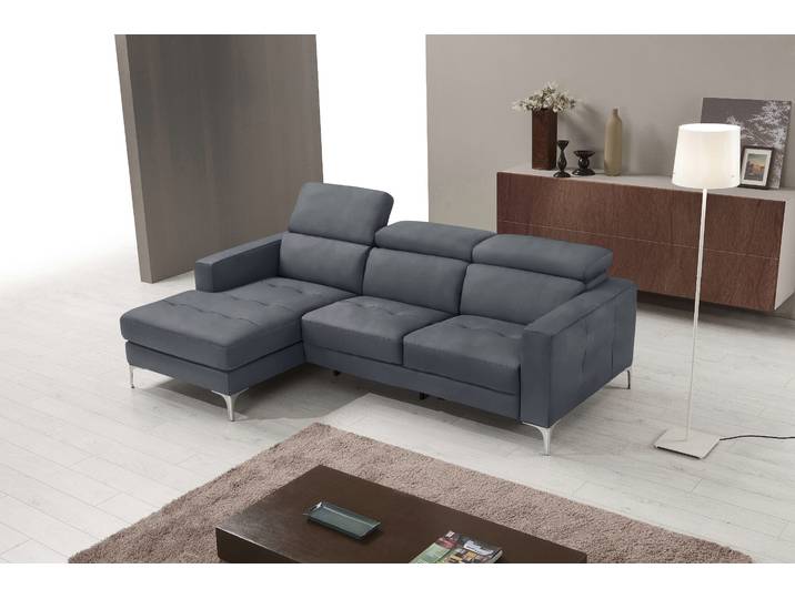 Ecksofa EGOITALIANO Matt, erstklassiger Sitzkomfort, aufwendige Detailverarbeitung, L-Form , grau (charcoal), B:247cm H:100cm, Sofas, Ecksofa, mit verstellbaren Kopfteilen zum Relaxen