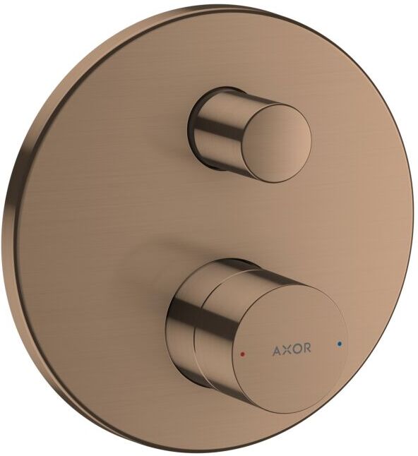 Hansgrohe Axor Uno Fertigmontageset 45407310 Unterputz-Wannenarmatur, Zerogriff, mit integrierter Sicherungskombination, brushed red gold