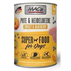 MAC ́s DOG Pute & Heidelbeere 6x800 g