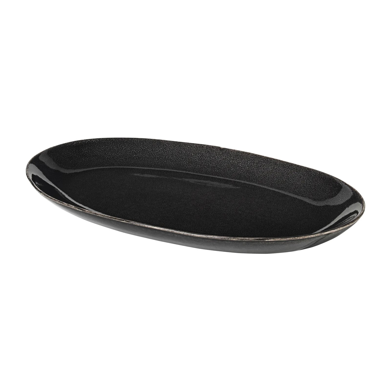 Broste Copenhagen Nordic Coal ovale schotel 17 x 30 cm