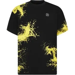 PLEIN SPORT Kurzarm-Rundhals-T-Shirt SPLASH, Größe S in Schwarz 02