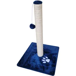 NYVI Katzen Kratzstamm Milano 63 cm groß Dunkelblau – Katzen Kratzbaum Sisal Kratz Säule