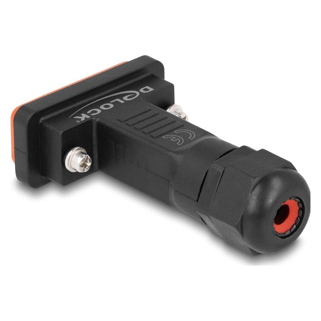 Delock Adapter D-Sub HD 15 Pin Buchse mit Gehäuse IP67 wasserfest (87807)