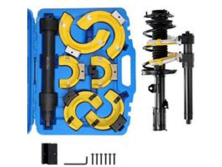 VEVOR Federspanner Satz- Fahrwerksfeder Kompatibel mit 22 mmStecknuss Universal Federspanner 4500kg Tragfähigkeit KFZ Auto Profi Feder Spanner Stoßdämpfer Werkzeug Federbeine