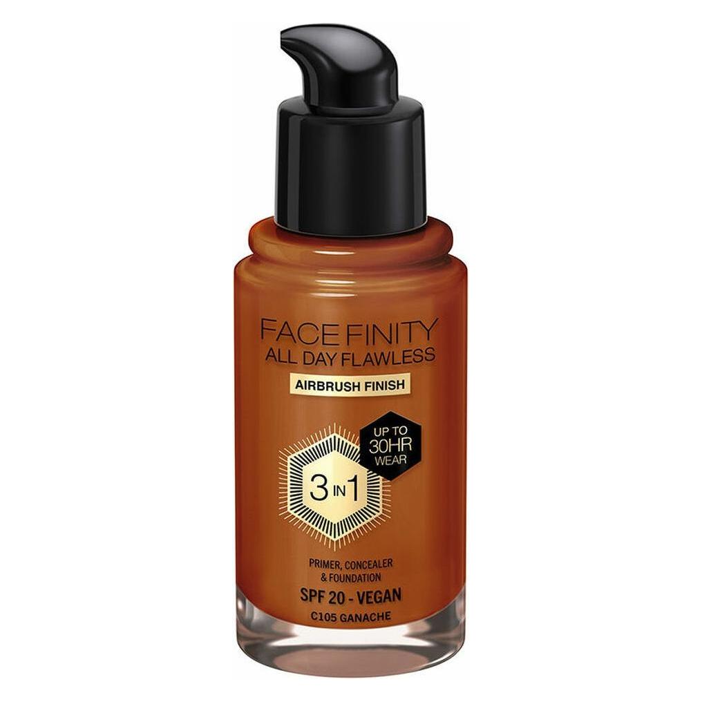 Max Factor Facefinity 3-in-1 All Day Flawless Foundation SPF 20 Ganache 30ml (Ganache) (37996573)