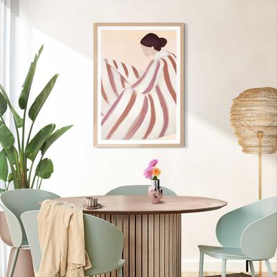 Bilderrahmen REINDERS "Poster 50x70 buche", beige (buche), Bilderrahmen, B/H/T: 53,5cm x 73,5cm x 2cm, MDF, Bilderrahmen, Wohnzimmer - Buche - MDF - Kein Thema - 53,5x73,5 cm, B:53,5cm H:73,5cm T:2cm