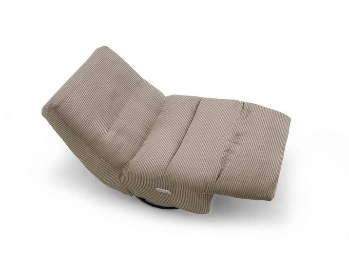 Schaukelsessel inkl. motorischer Relaxfunktion in Trendstoff Cord
