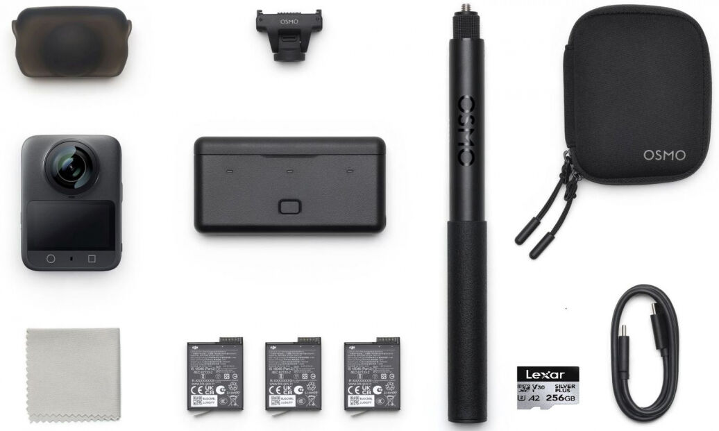 DJI Osmo 360 Adventure + Lexar Silver Plus 256GB