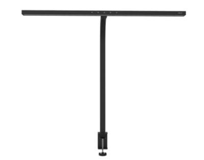 Unilux LED-Tischleuchte STRATA LUMINO, 24 W, 293 lm, 3000-6500 K, dimmbar, höhenverstell-/neigbar, schwenkbar, Lichttherapie-Funktion, Aluminium, schwarz