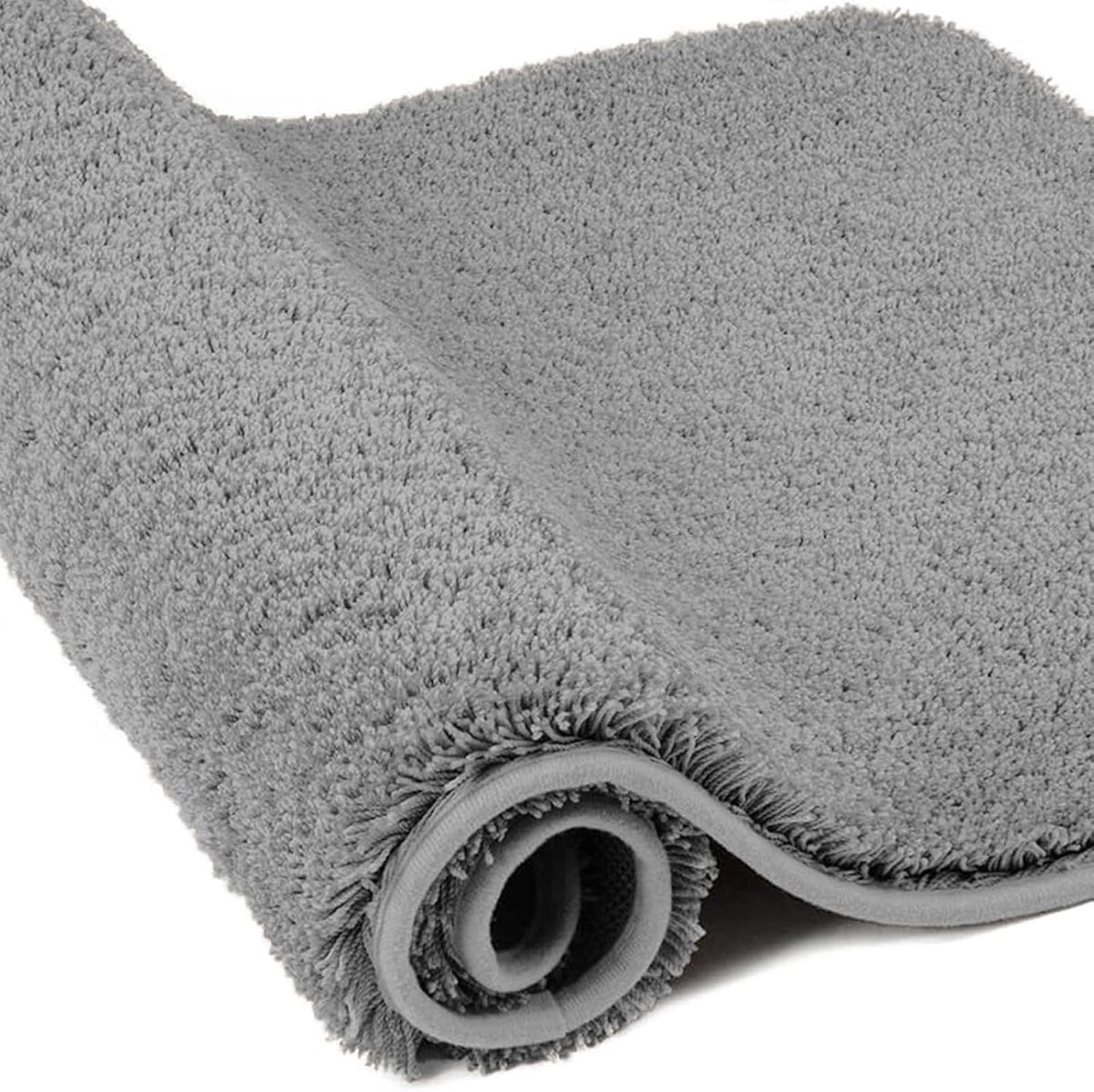 SnelShoppen Microfiber Badmat Grijs, 60 x 120 cm, Super Absorberend Badkamer Tapijt