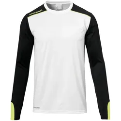 Uhlsport, Jungen, Fussballtrikot, Longsleeve Torwart Trikot TOWER (128), Weiss, Schwarz, Gelb