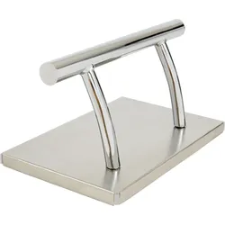 Barberpub Edelstahl Fußstütze Professional Friseurfußstütze, mobile Fuß Pedal Fußauflage, foot rest Fußablage Friseurstuhl Salonausstattung, FT001, (Silber/Gold)