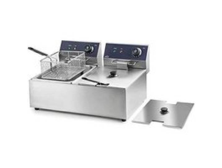 Lacor 69466 69466 Friteuse Electrique Double Professionnelle 2500 W (x2) 12 L Acier Inoxydable