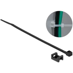 DELOCK Schraubhalter 15x10mm mit KBI L 200x B 3,6mm schwarz
