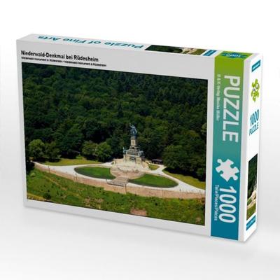 CALVENDO Puzzle Niederwald-Denkmal bei Rüdesheim | 1000 Teile Lege-Größe 64x48cm Foto-Puzzle für glückliche Stunden
