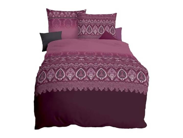 Kaeppel Mako-Satin Bettwäsche Opulence Burgund