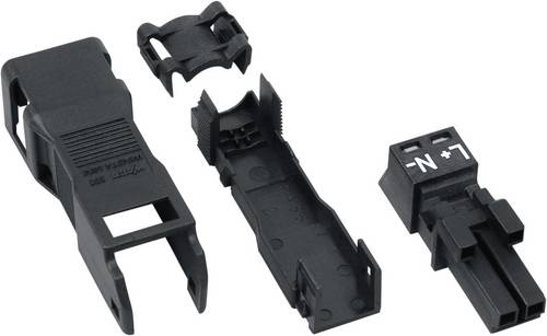 WAGO 890-102 Netz-Steckverbinder WINSTA MINI Buchse, gerade Gesamtpolzahl: 2 16A Schwarz 1St.