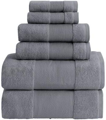 Modern Threads Air Cloud 6-Piece Bath Towel Set
