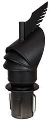 Darco Dragon Chimney Cowl Black - 125mm