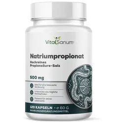 VitaSanum® Natriumpropionat – 1000 mg Tagesportion (2 Kapseln)