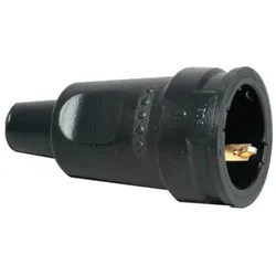 Kopp 180416004 Gummischutzkontakt- kupplung IP20 3x2,5qmm 16A 250V schwarz