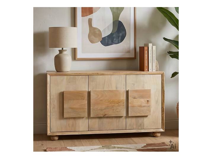 IDIMEX Sideboard FAYA, Kommode 130 cm aus Mangoholz mit Stauraum Natur