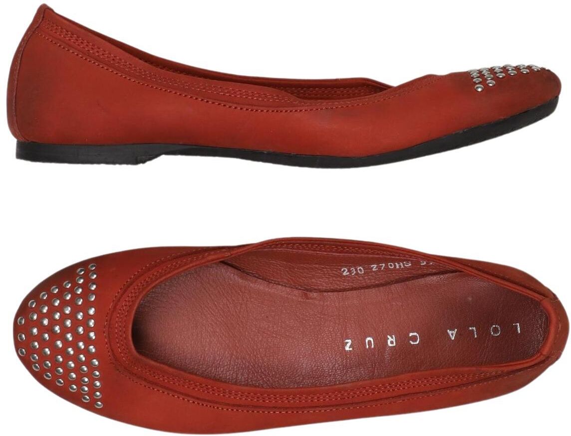 Lola Cruz Damen Ballerina, Rot, Gr. EU 37, kein / Etikett - Second Hand