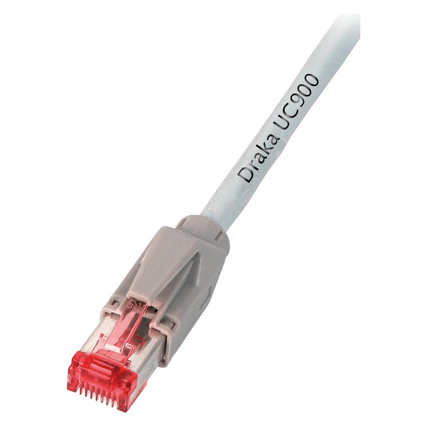 EFB Elektronik Hersteller: RJ45 Patchkabel S/FTP, Cat.6A, TM21, UC900, 0,15m, grau Das in Europa gefertigte Cat.6A (S/FTP, CAT6a, 0.15 m) (K8051.0)