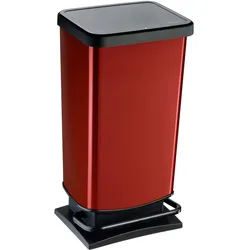 Rotho Treteimer Paso 40l Kunststoff Rot