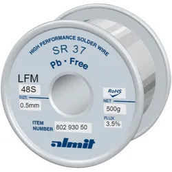 Almit Lötdraht, SR-37 LFM-48 S, 0,5 mm, 500 g, Lötgerät Zubehör