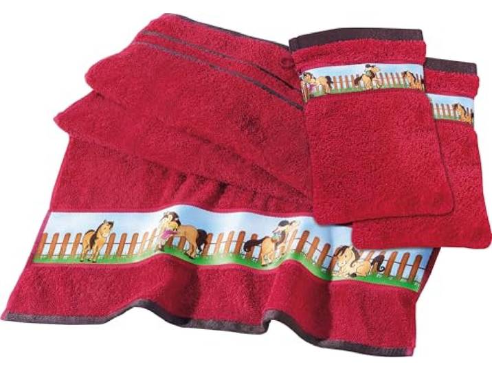 Erwin Müller Kinder-Frottier-Set 3-tlg. Frottier rot