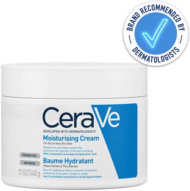 CeraVe Moisturising Cream Pot with Hyaluronic Acid & Ceramides for Dry