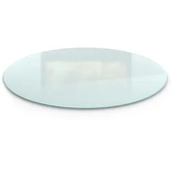 GLASBODENPLATTE für Kaminofen Ø70 cm – Milchglas Optik