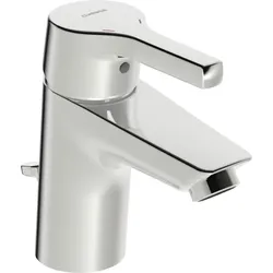 Hansa Hansapaleno Waschtischarmatur 56352203 mit Ablaufgarnitur, Ausladung 103mm, chrom