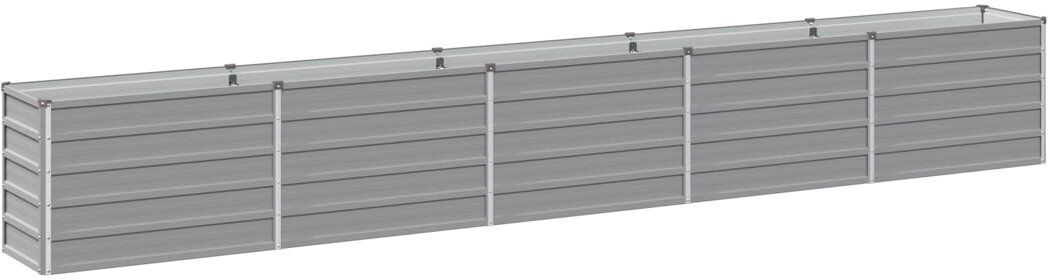 Rio Outdoor Raised Garden Bed Grey 55cm H x 400cm W x 40cm D