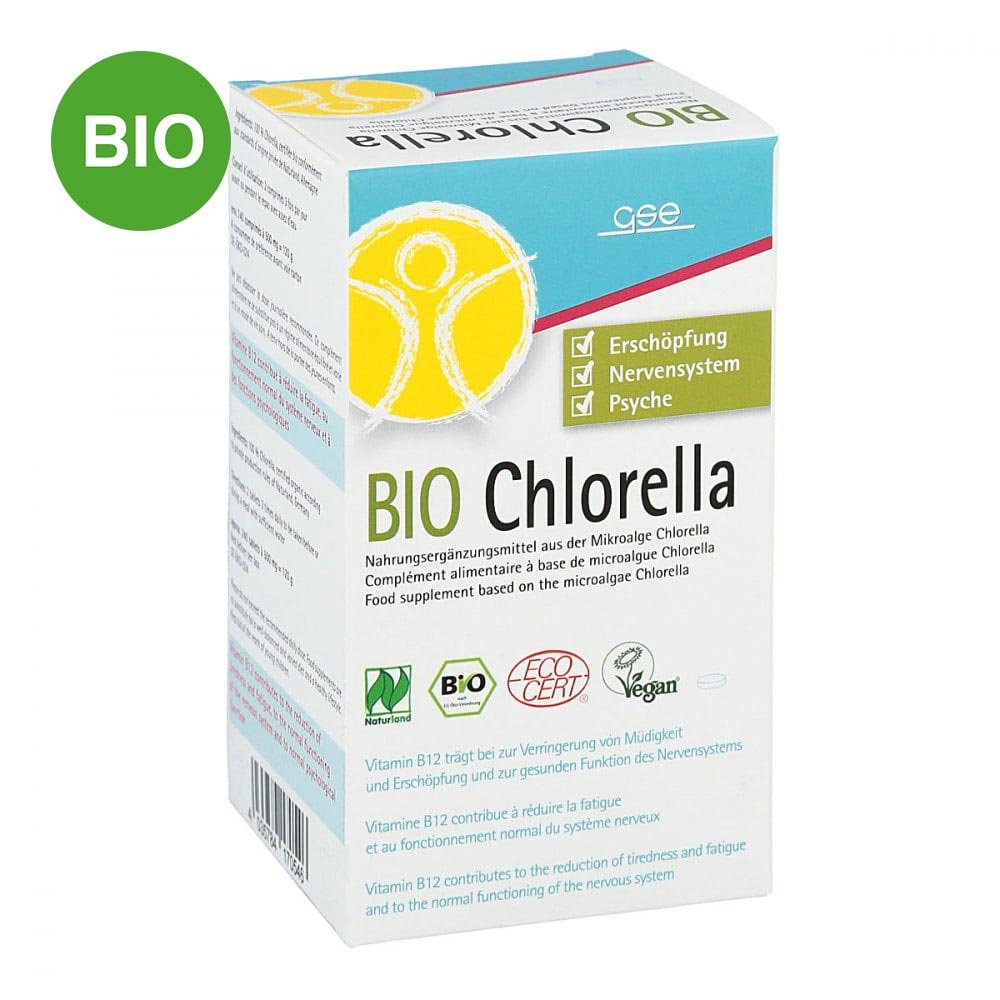 GSE Vertrieb Biologische Nahrungsergänzungs- & Hei Chlorella 500 mg Bio Naturland Tabletten 00749123
