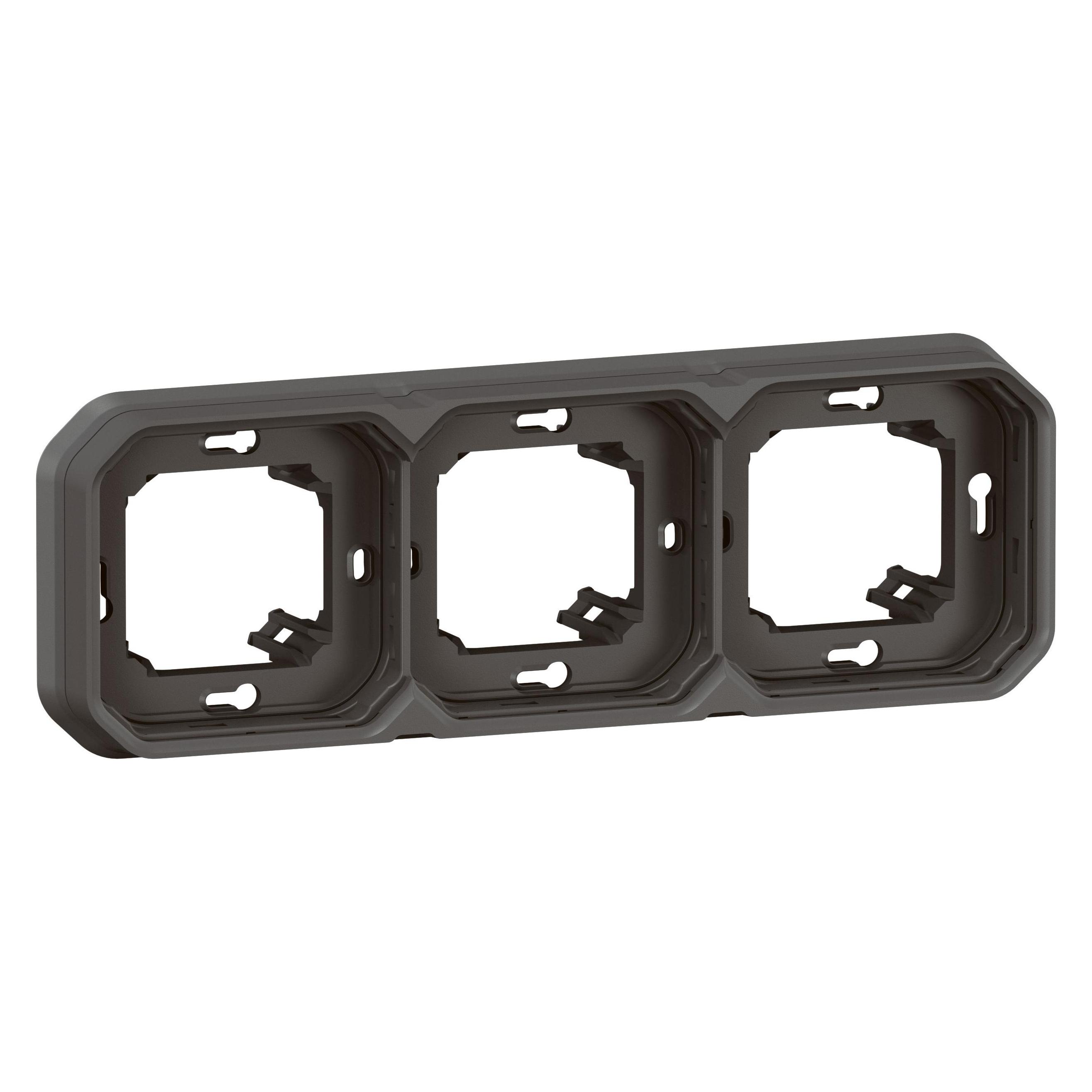 Legrand Plexo New Feuchtraum-Unterputz-Tragrahmen, 3-fach (069608L)